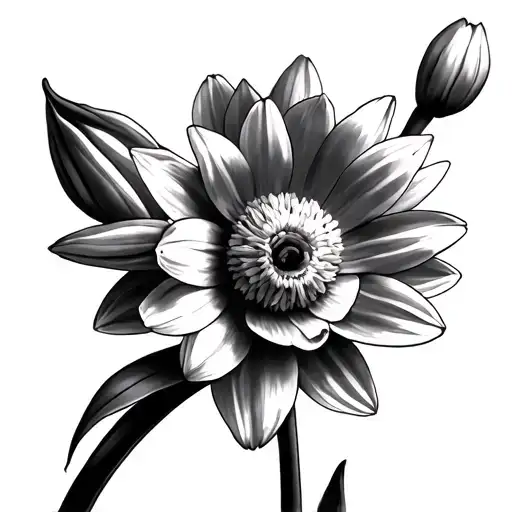 Narcissus And Daisy Flowers