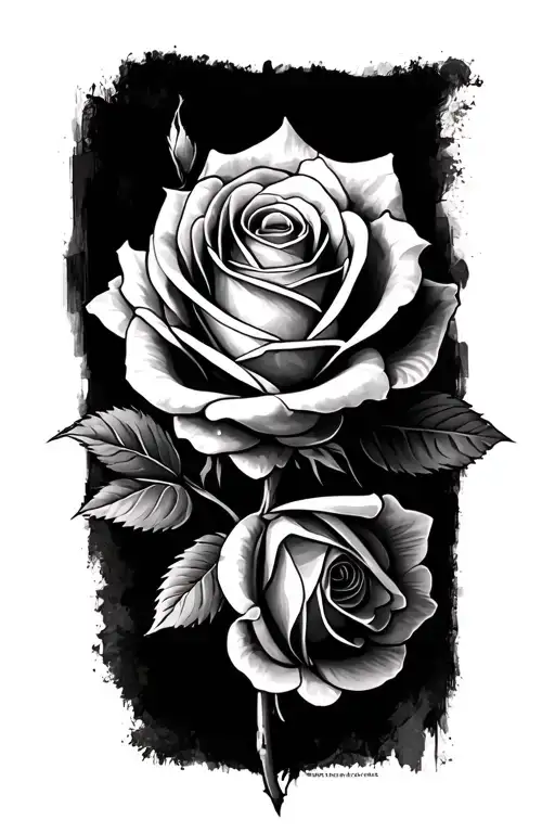 Rose Sleeve Tatto Name Maya