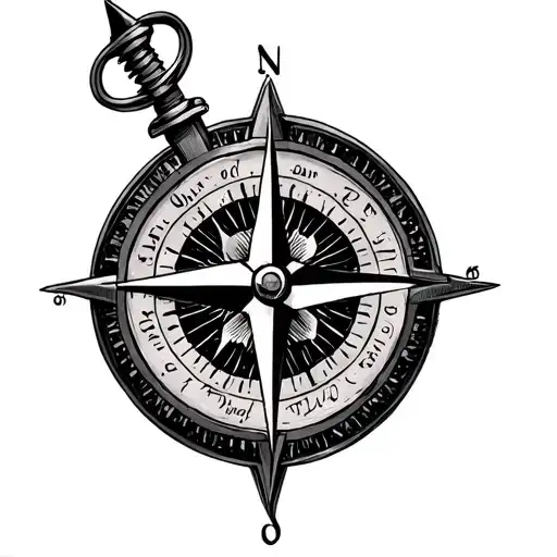 Brandon Written Inside A Compass