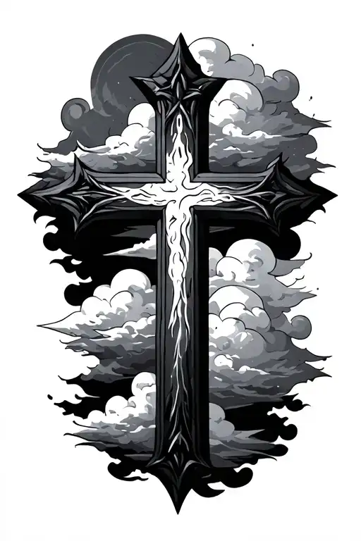 Cross And Clouds