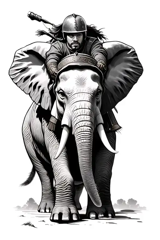 Brad Pitt From Troy Riding Wearing Helmet Riding A Elephant