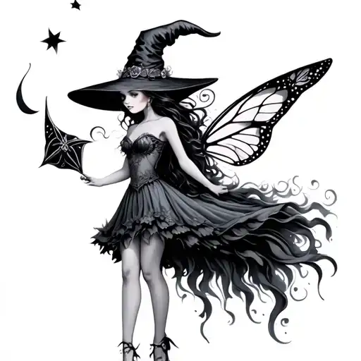 Pretty Elegant Littile Witch Fairy