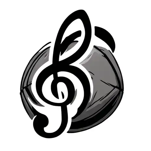 Y2k Treble Clef With Football