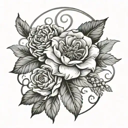 2006 Roman Numeral With Flower