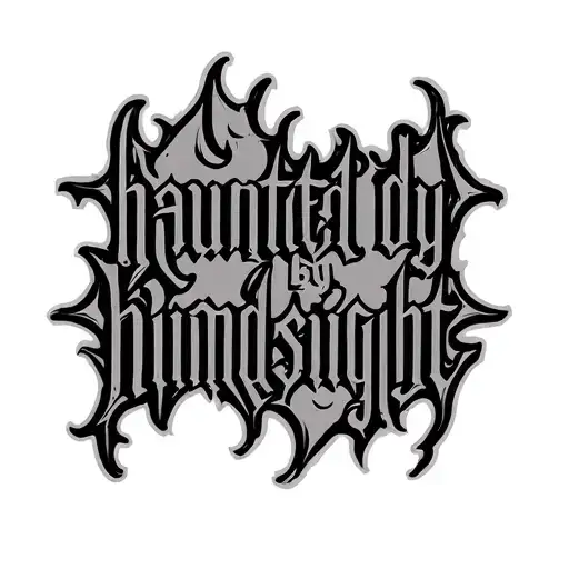 Haunted By Hindsight Gothic Lettering Style