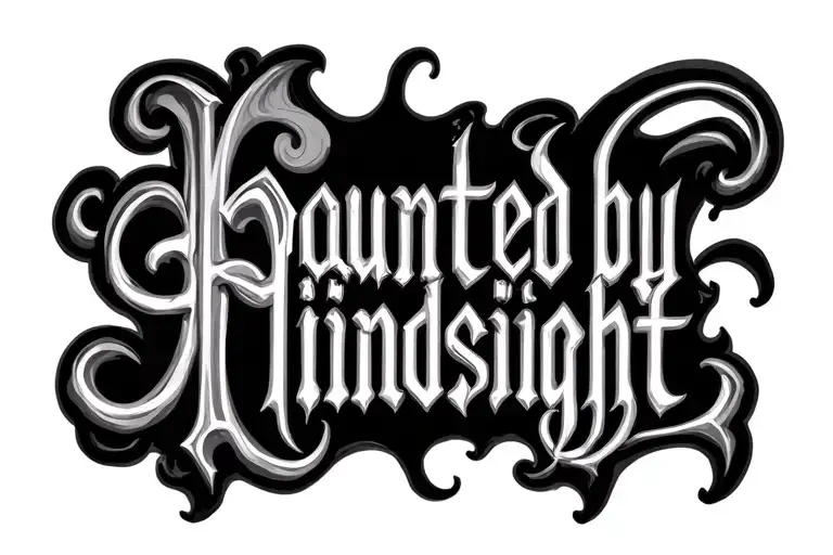 Haunted By Hindsight Gothic Lettering Style