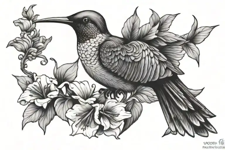 Humming Bird Perched