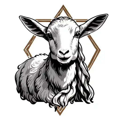 Jesus Lamb With The Star Of David