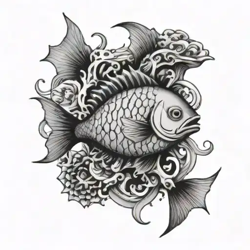 Fish Eating Chest Design