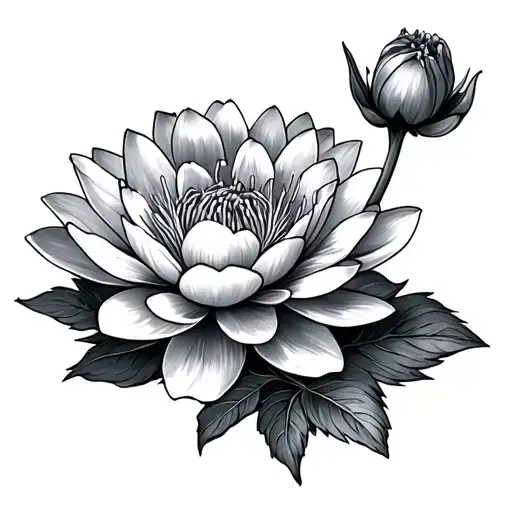 Carnation And Water Lily