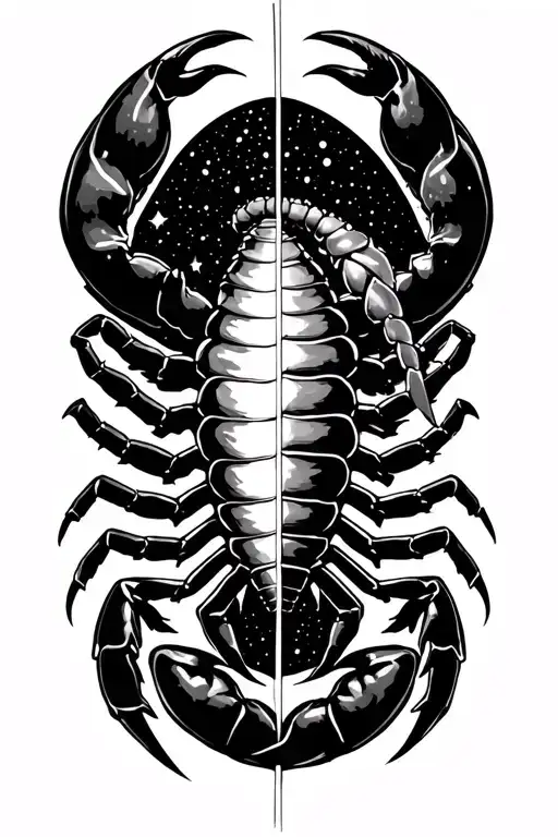 Half Body Scorpion Half Body Virgo Zodiac Sign More Constellation Sagittarius And Cancer