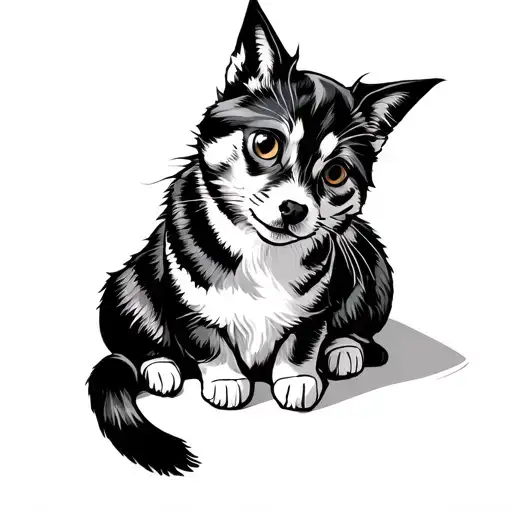 Outline Of Philippines Stray Dog And Cat Representation Of Their Aloness