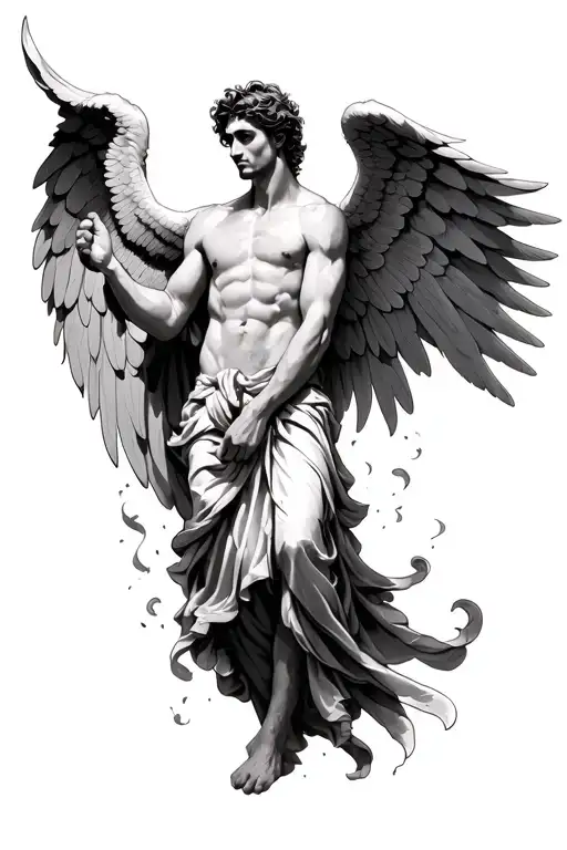 Guy Angel Wings Holding