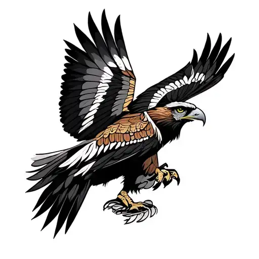 Native American Traditional Tattoo Design Inspired Hawks