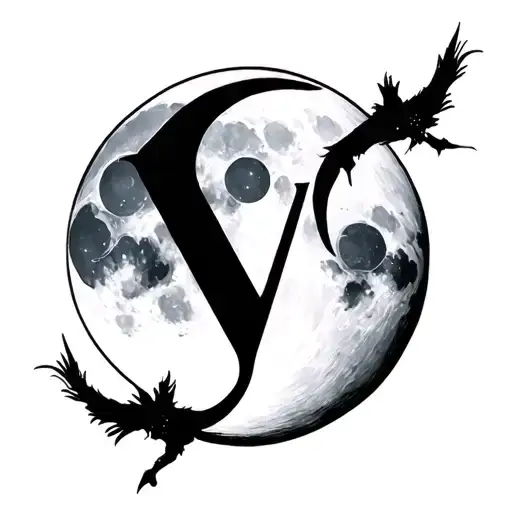 V With Moon