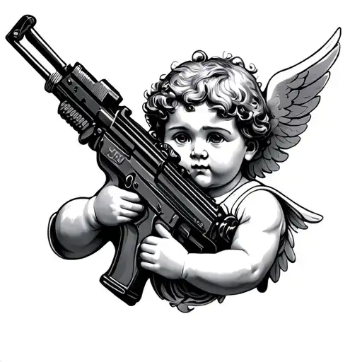 Cherub With Machinegun