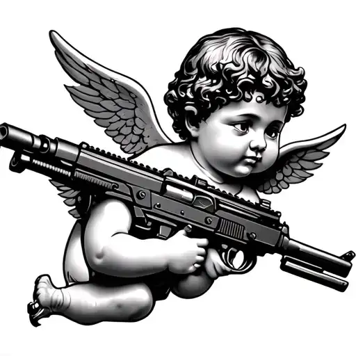 Cherub With Machinegun