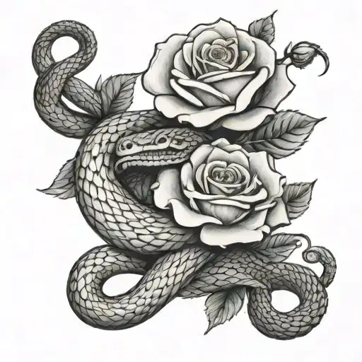 Snake And Rose