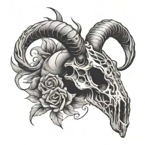 Antelope Skull Music Symbols Shotgun