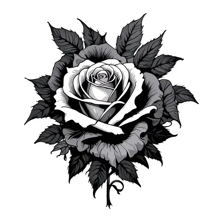 Religious Surrealism Roses With Heart