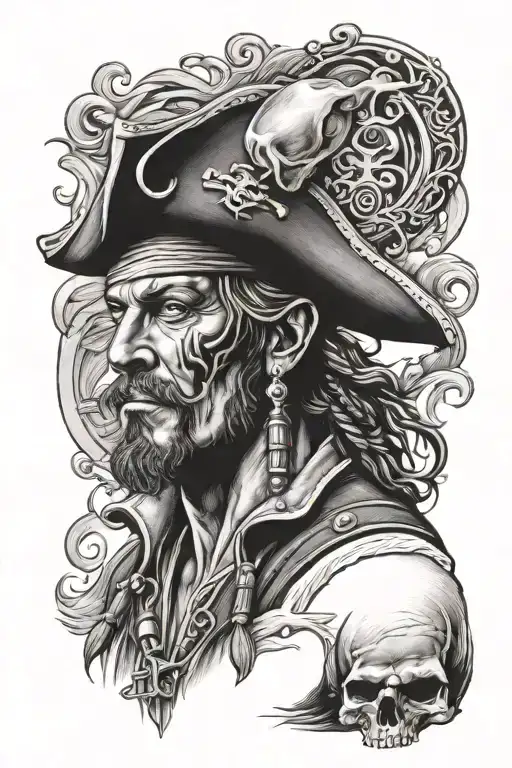 Realistic Pirate With Single Shot Pistol Morphing