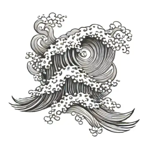 Wave Crashing On A Rock Music