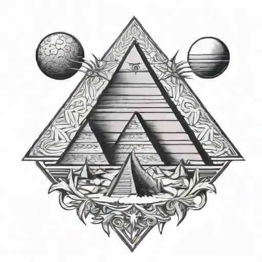 Ten Plagues Of Egypt Cross Pyramids Sun