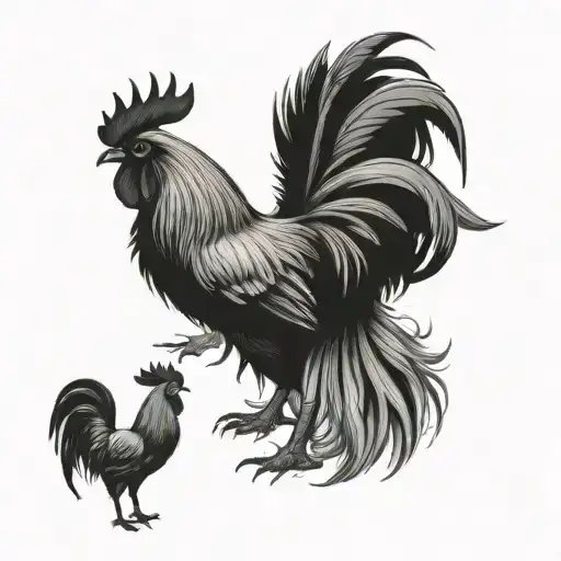Rooster And Goat
