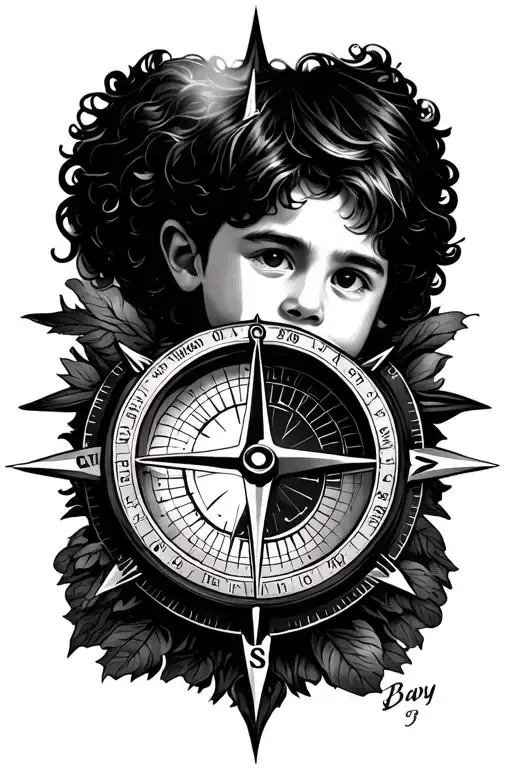 Something To Represent My Son Being My Compass To Guide Me After His Baby Brother Passed Away