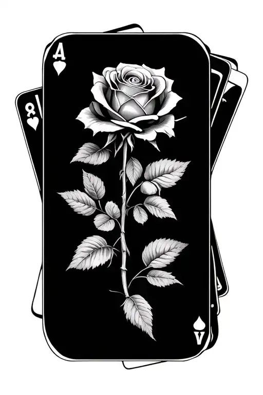Diabetc Type 1 Stalk Of Rose And Cards Arranged