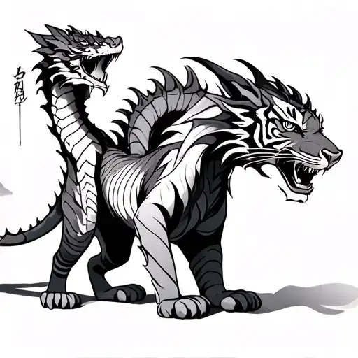 Dragon And Tiger Walking