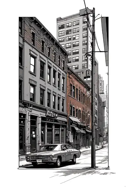 Detroit City Alleyway Representing