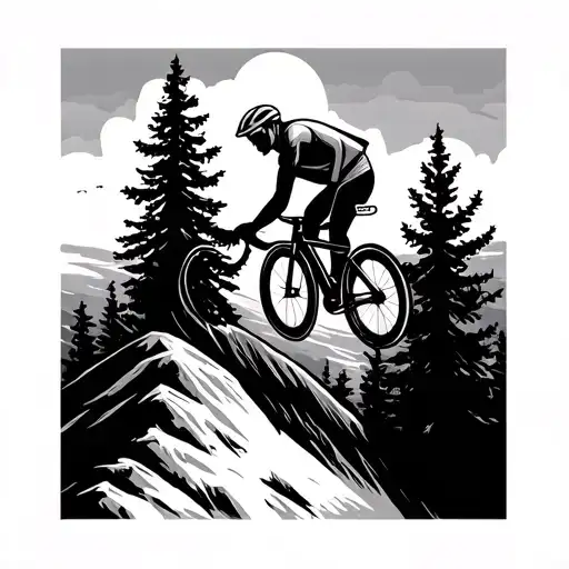 Cycling Climbing Mountain