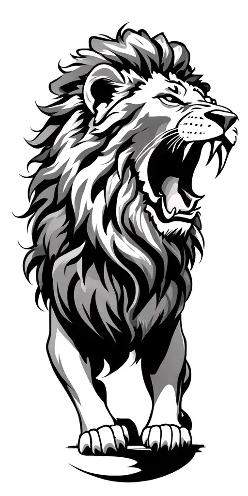 Lion Roaring