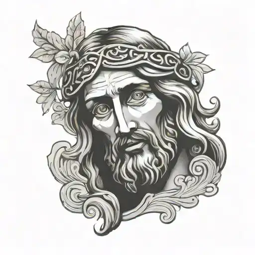 Jesus Half Face In Greek Mythology