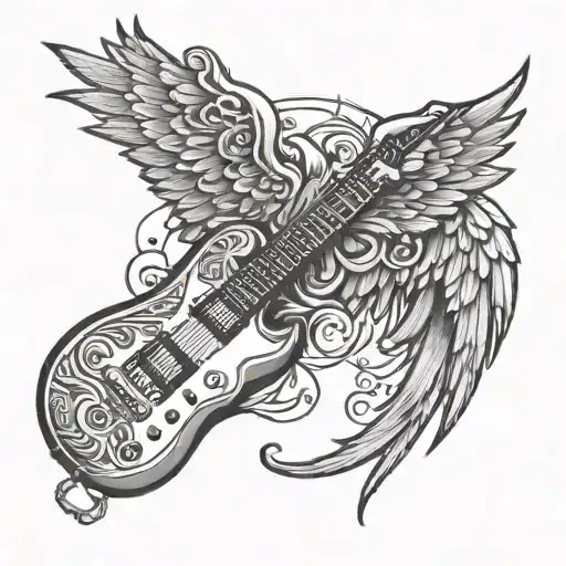 2 Wings And One Lead Guitar Neck