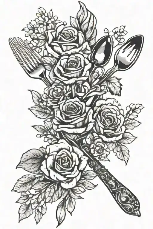 Vintage Cutlery Bouquet Fine Line