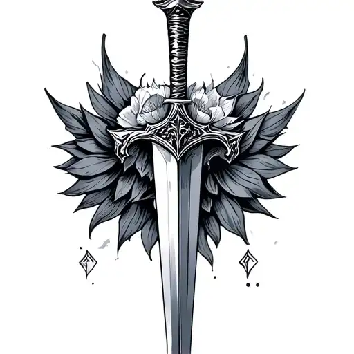 Dagger Piercing Skin