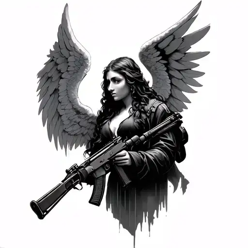 Angel With Ak 47