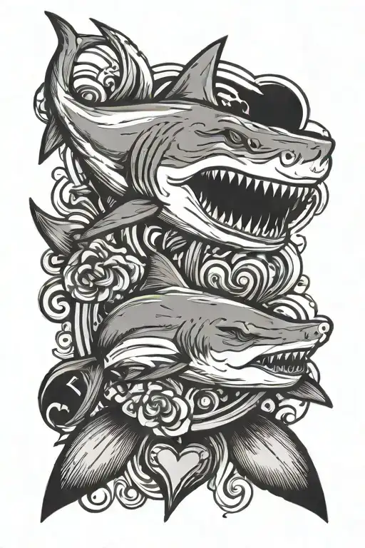 Shark With A Happy Heart