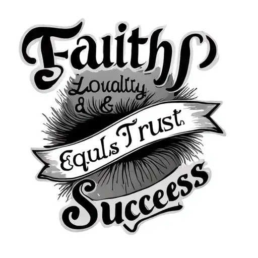 Faith Loyalty And Trust Equals Success