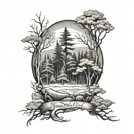 Dark Forrest And Field