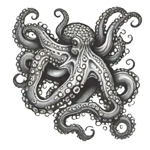 Octopus Pelicon Tattoo Featuring