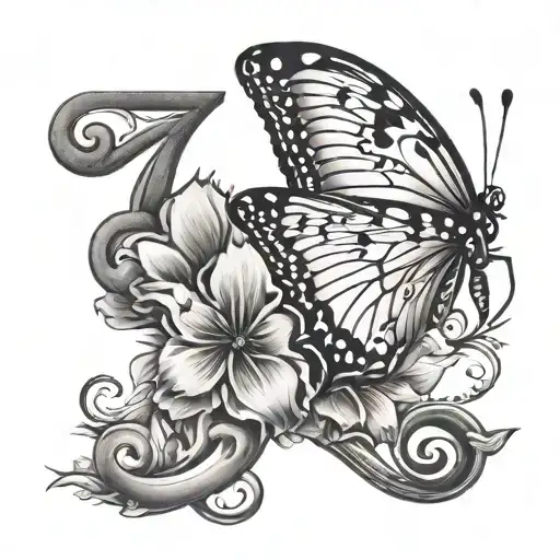 The Date 7-6-2024 With Butterfly's With Halos On Top