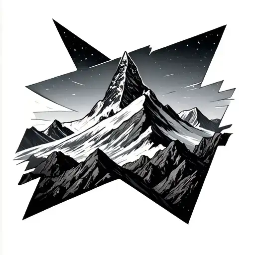 Triangle With The Matterhorn Mountain
