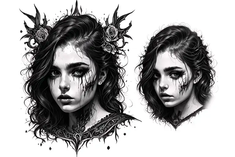 Dark Gloomy Dark Mystical No Portret