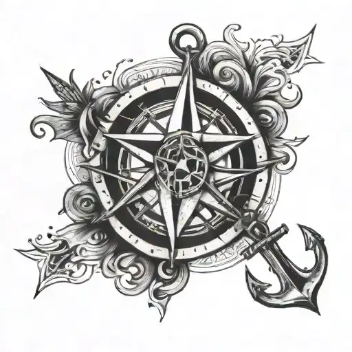 Half Compass Half Anchor Half Star