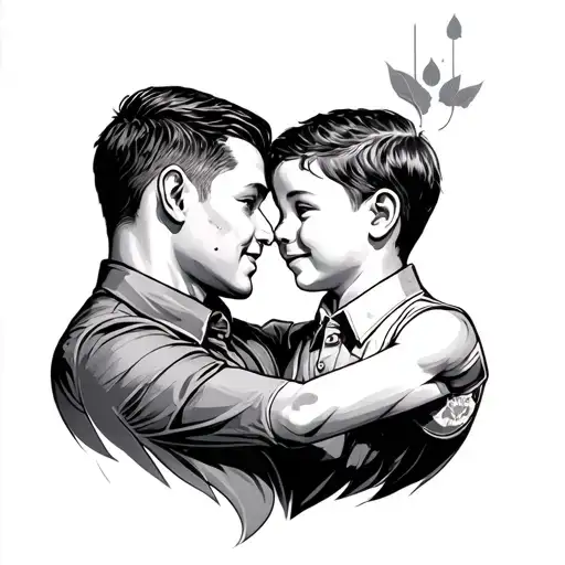 Tattoo That Shows Bond Between A Father And A Son