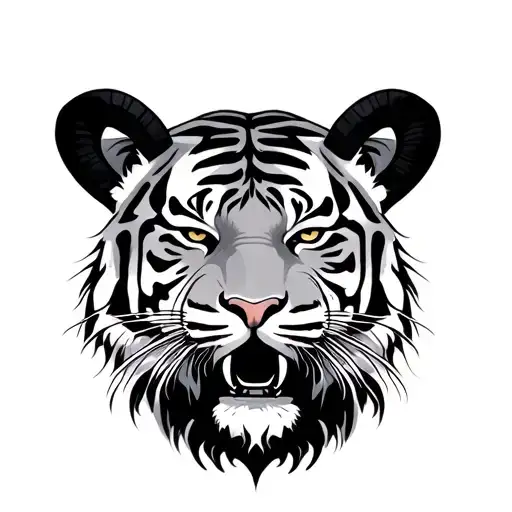 Aries Zodiac And Tiger