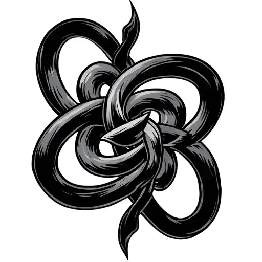 Suicide Survivor Symbol Intertwined
